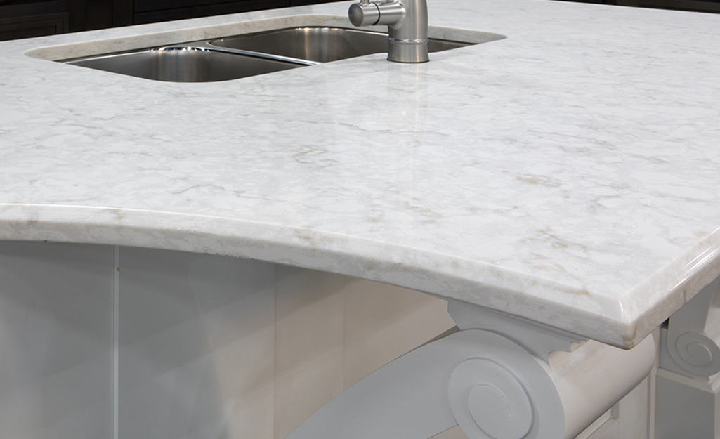 Types Of Countertop Edges, Quartz Countertops That Look Like Marble Home Depot