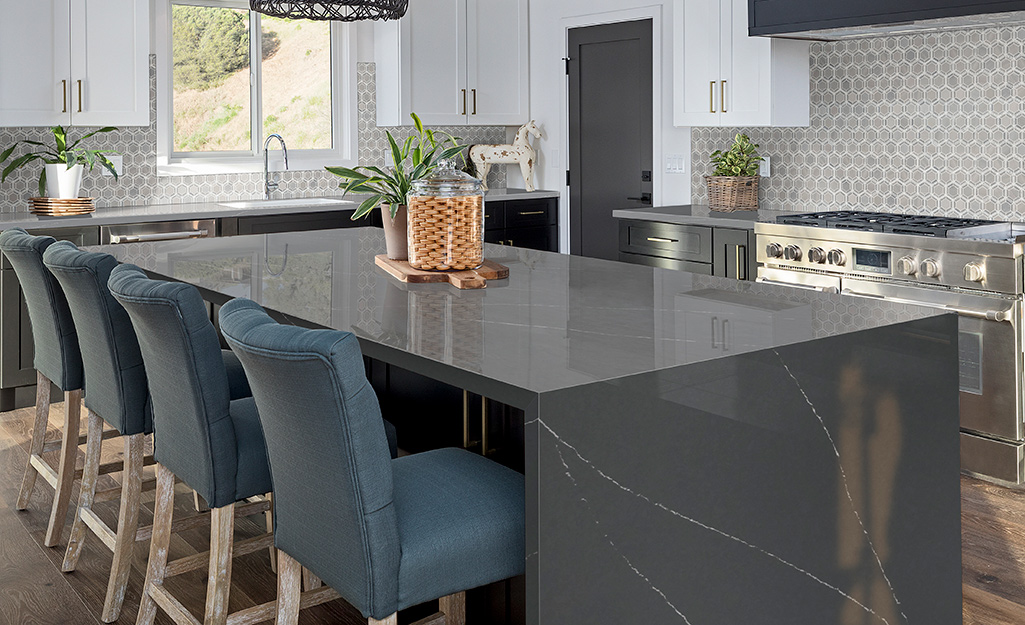 Types Of Countertops, Quartz Countertops That Looks Like Marble Home Depot