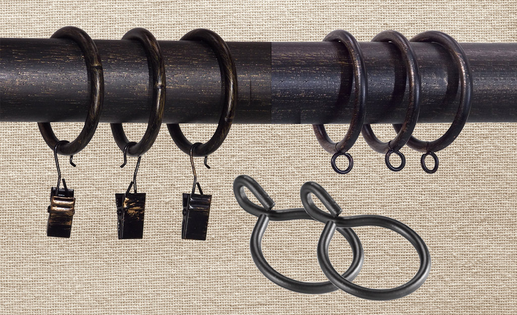 Wire Black Antique Hooks, Brackets & Curtain Rods for sale