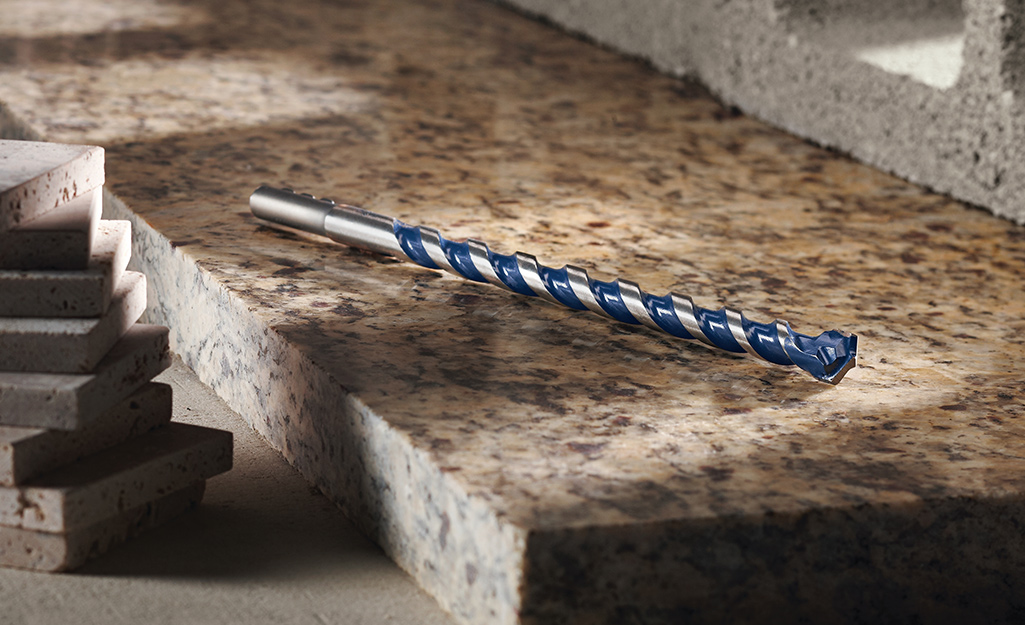 A masonry drill bit. A masonry drill bit.