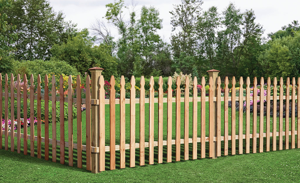 Iron And Wood Fence