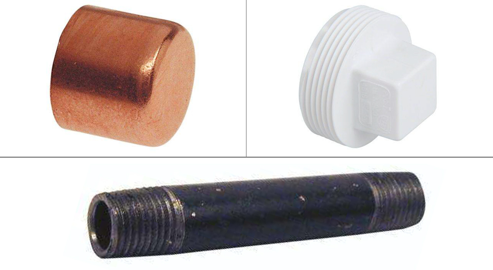 plastic pipe ends