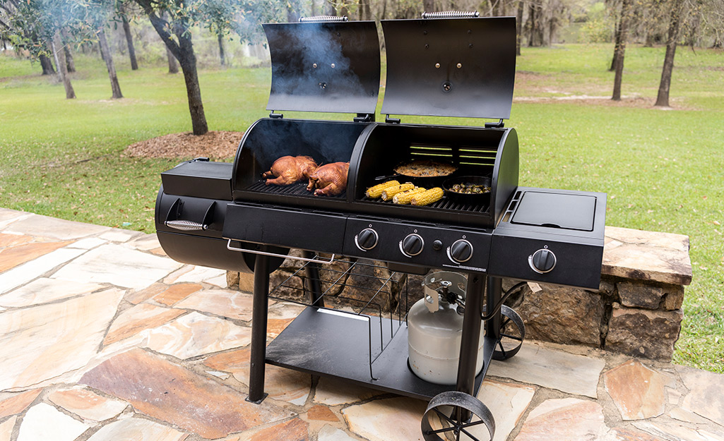 3 burner gas grill