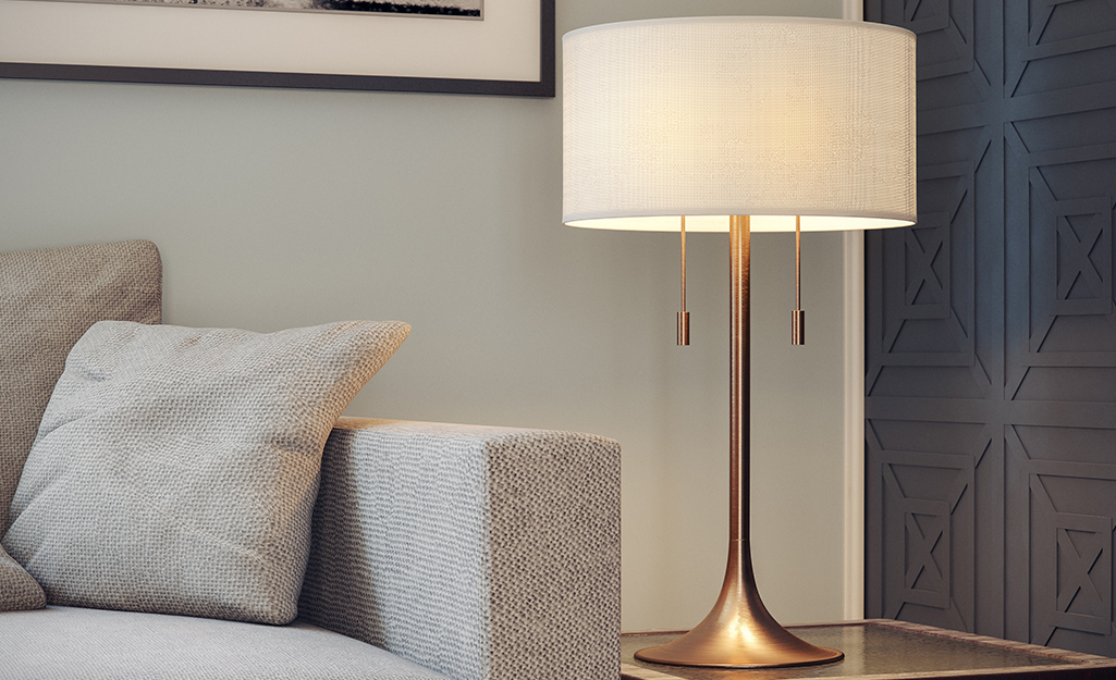 tall end table lamps