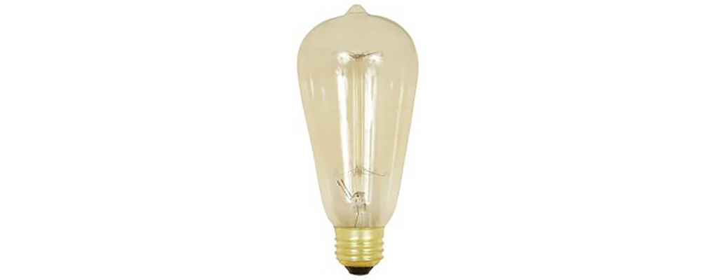 A decorative light bulb.