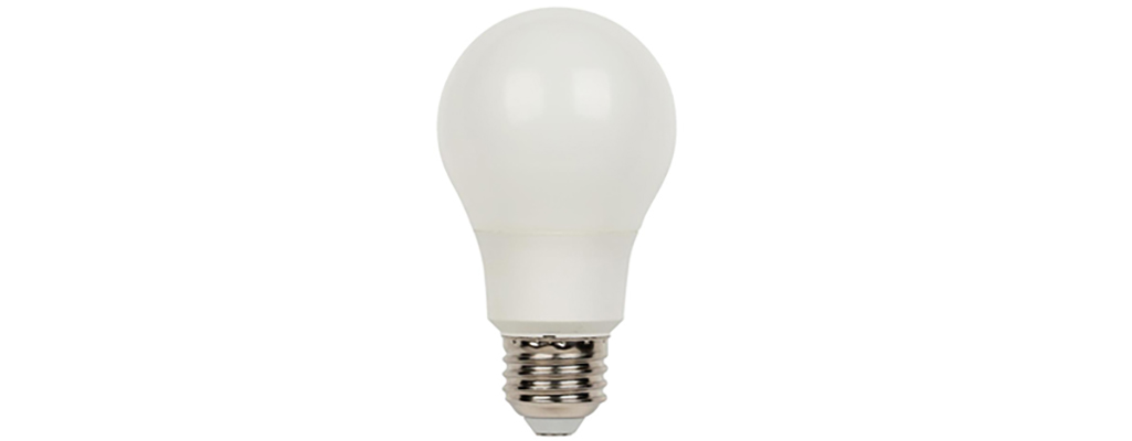 An LED light bulb.