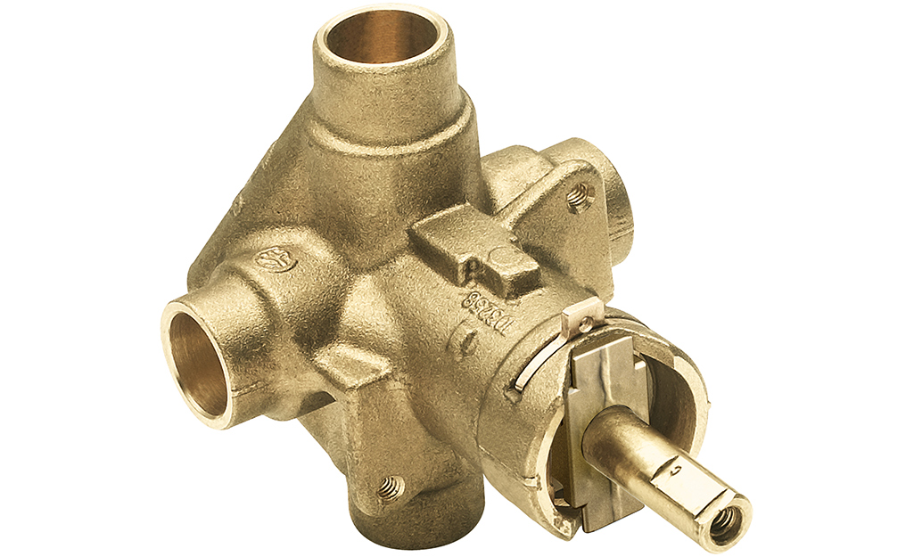 An example of a shower pressure balancing valve.