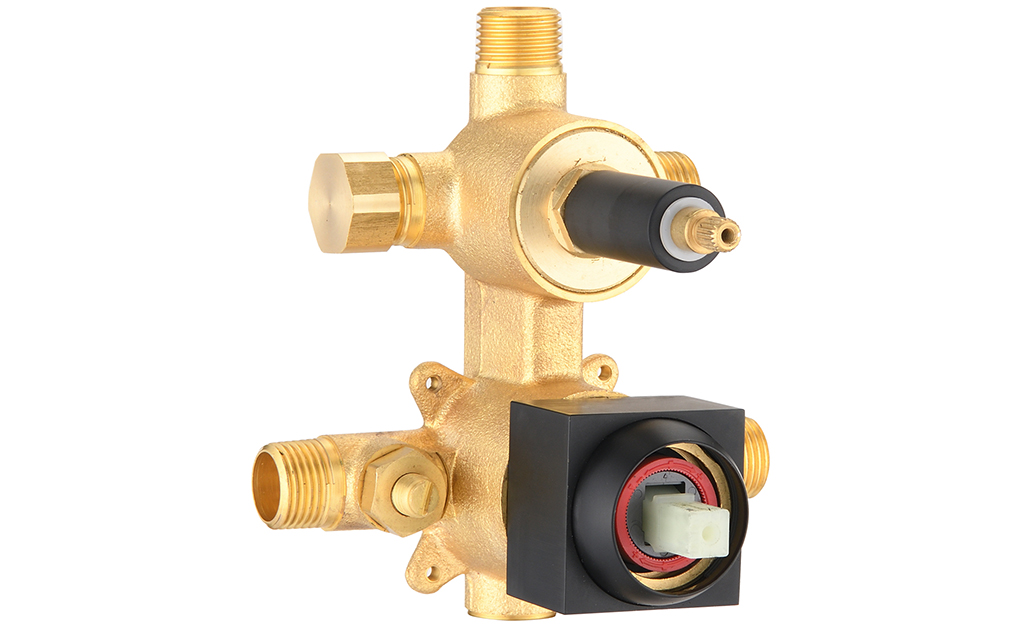 A manual shower valve.