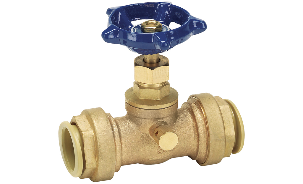 A picture of a gate water valve.
