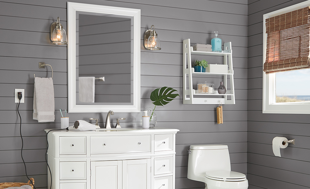 Bathroom vanity light with deals outlet and switch