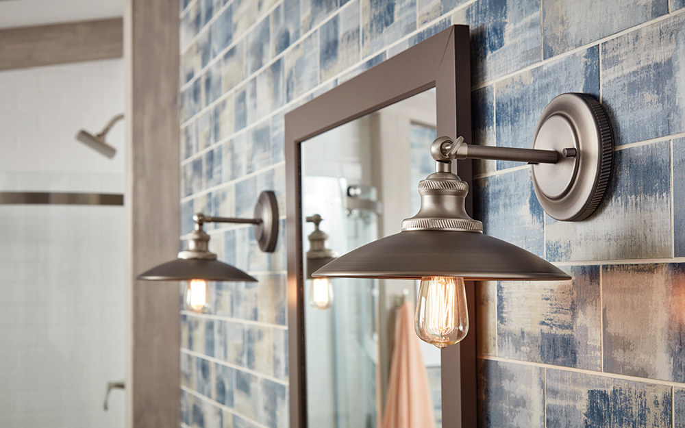 home depot bathroom lights over vanity