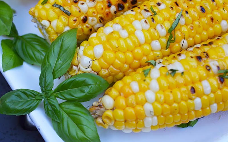 Grill-Roasted Corn with Parmesan Chive Butter Recipe Grill-Roasted Corn with Parmesan Chive Butter Recipe