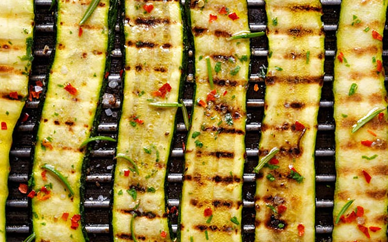 Grilled Zucchini Strips with Italian Dressing Recipe Grilled Zucchini Strips with Italian Dressing Recipe