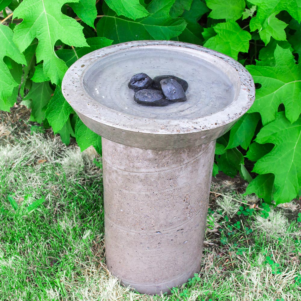 GIFT for the DIY~ Make this Concrete Birdbath all material/inst inc byPsNature 