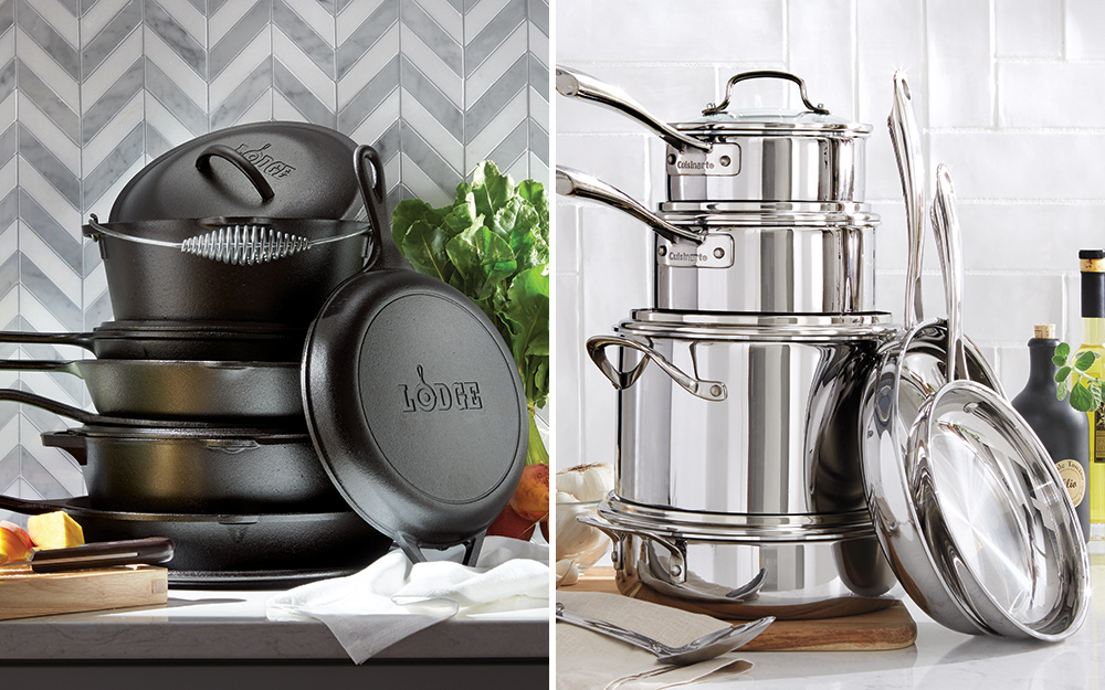 Cast iron cookware and stainless steel cookware for induction cooktop Cast iron cookware and stainless steel cookware for induction cooktop