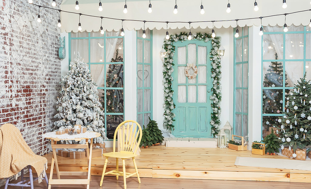 Winter Porch Decor - The Home Depot