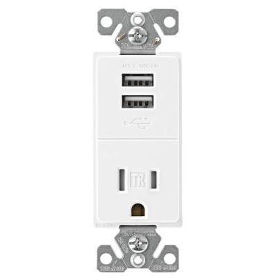 Wiring Devices And Light Controls For Your Home The Depot Combo Outlet