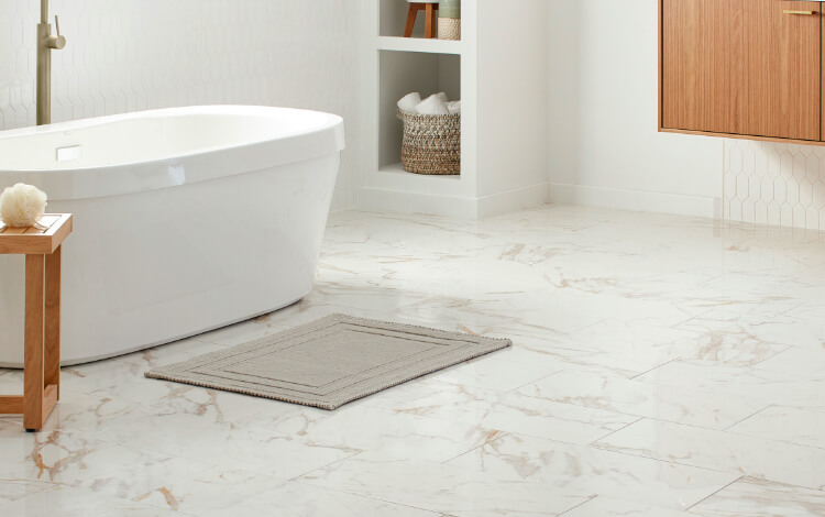 White And Brown Bathroom Contemporary Bathroom Toronto