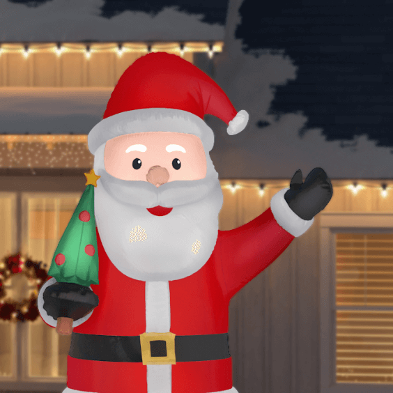 Santa Christmas Yard Decorations Outdoor Christmas Decorations