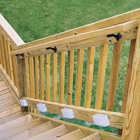 Decking Deck Building Materials The Home Depot How To Replace A Deck Stair Railing