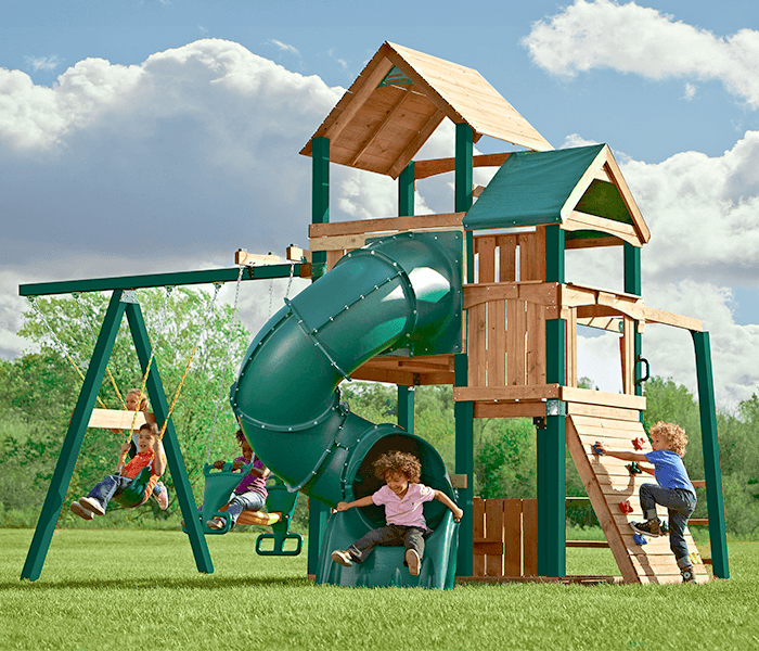 Backyard play equipment