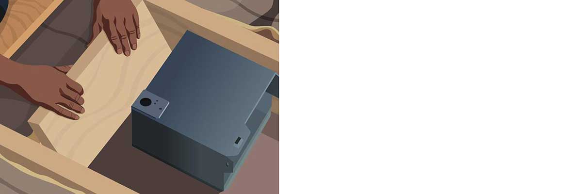 Attach fan block off insulation - Install Bath Fan Attach fan block off insulation - Install Bath Fan