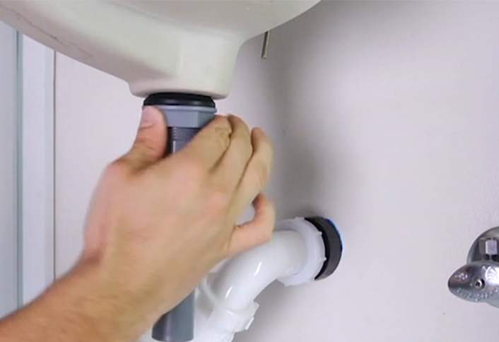 Thread locknut drain body - Install Pop-Up Drain Thread locknut drain body - Install Pop-Up Drain