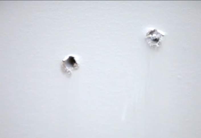 Drill holes mounting bracket - Install Hand-Held Shower Unit Drill holes mounting bracket - Install Hand-Held Shower Unit
