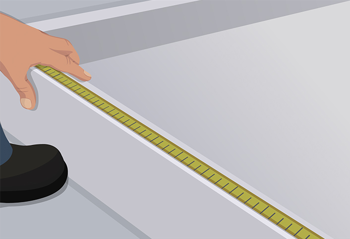 Measure cut threshold track - Pivot Shower Door Measure cut threshold track - Pivot Shower Door