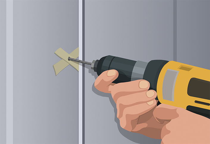 Drill holes wall anchors - Pivot Shower Door Drill holes wall anchors - Pivot Shower Door