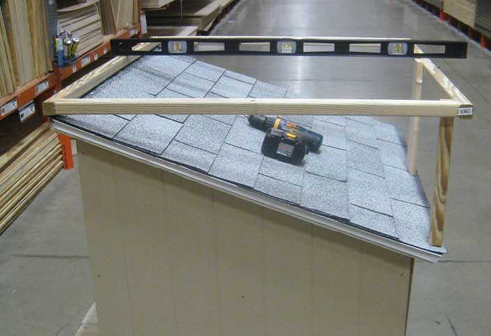 Assemble roof frame - Dog House with Sun Deck Assemble roof frame - Dog House with Sun Deck