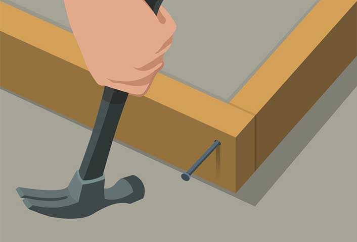 Cut studs to length - Framing a New Wall Cut studs to length - Framing a New Wall