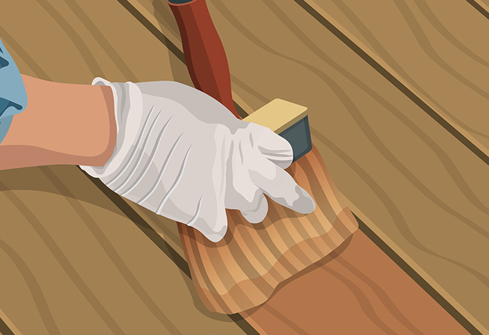 Spray or roll on sealer or stain - Pressure-Treated Deck Spray or roll on sealer or stain - Pressure-Treated Deck
