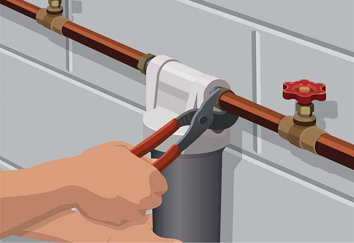 Installing A Whole House Water Filter At The Home Depot Install Filter Installing Whole House Water