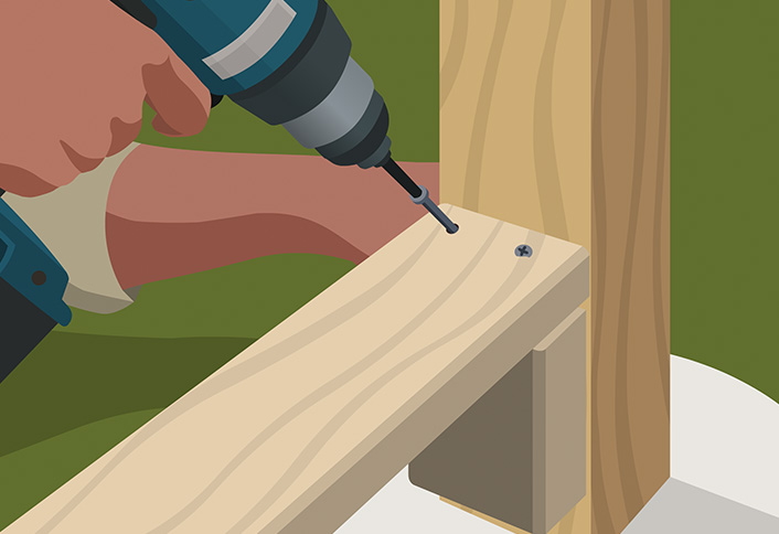 Hanging rails between posts - Installing Wood Fence Rails Hanging rails between posts - Installing Wood Fence Rails