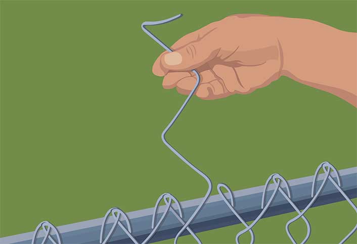 Remove damaged section - Repairing Maintaining Fences and Gates Remove damaged section - Repairing Maintaining Fences and Gates