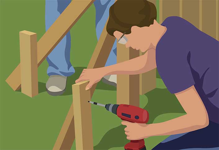 Brace the post - Repairing Maintaining Fences and Gates Brace the post - Repairing Maintaining Fences and Gates
