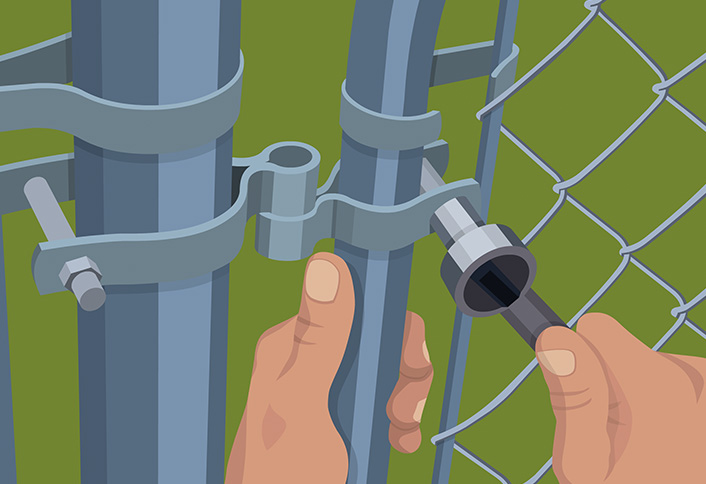 Hang the gate - Hanging Chain-Link Gate Hang the gate - Hanging Chain-Link Gate