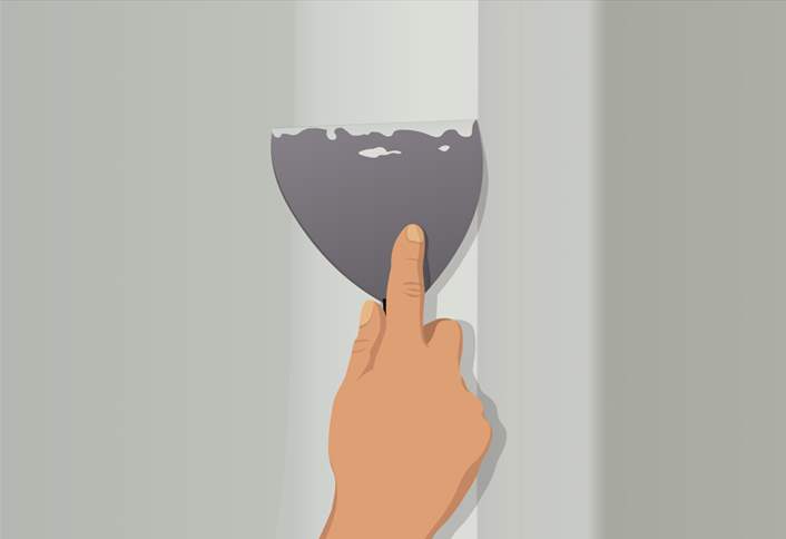 Apply joint compound one side corner - Finish Inside Drywall Corners Apply joint compound one side corner - Finish Inside Drywall Corners