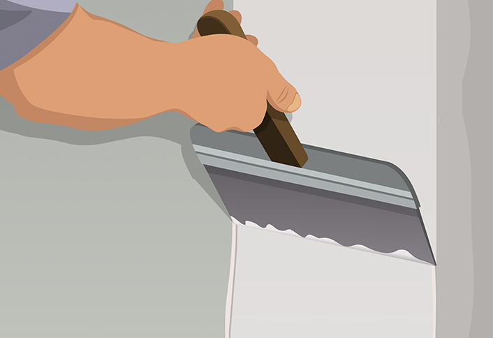 Apply third coat - Finishing Outside Corners Apply third coat - Finishing Outside Corners