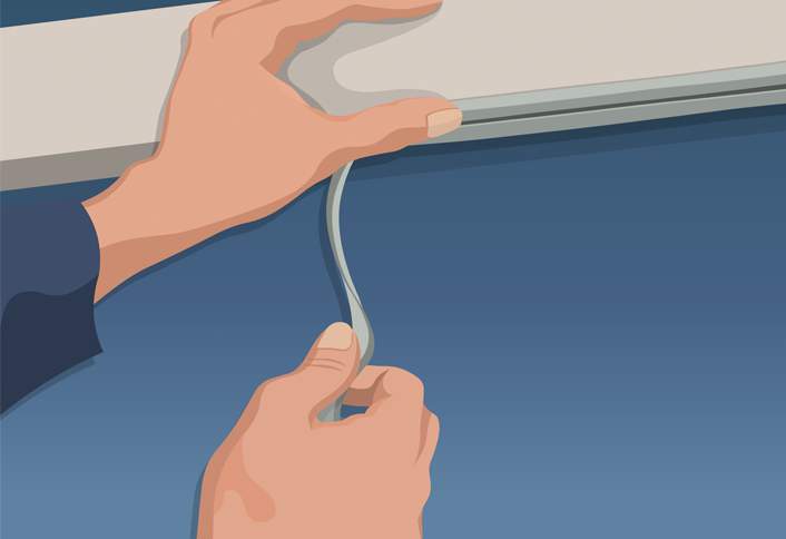 Wipe down underside sash - Weatherproofing Windows Wipe down underside sash - Weatherproofing Windows