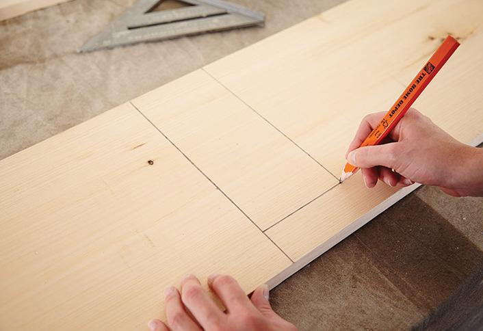 Measure the boards - Build Wooden Crate Storage Bench Measure the boards - Build Wooden Crate Storage Bench