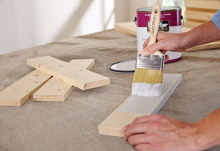 Paint and let dry - Build Wooden Crate Storage Bench Paint and let dry - Build Wooden Crate Storage Bench