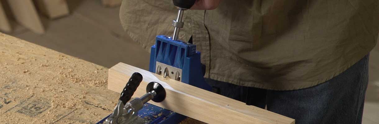 Create pocket holes in rails Create pocket holes in rails
