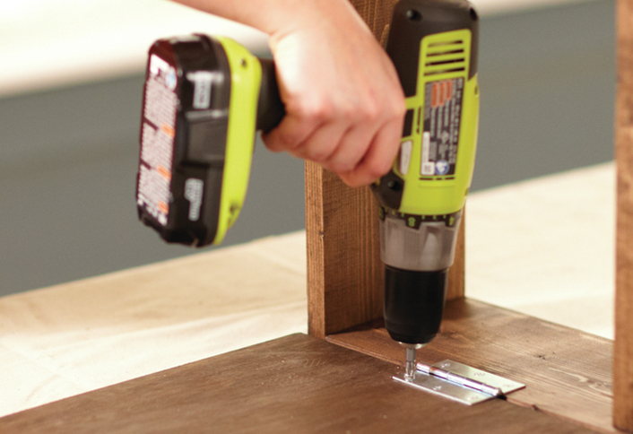 Attach table top - How Build Serving Station Attach table top - How Build Serving Station