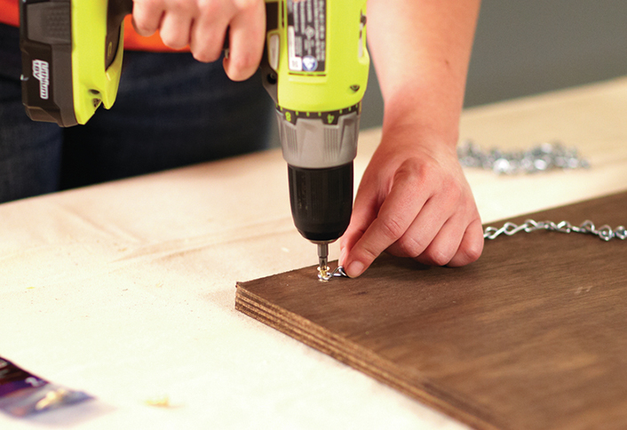 Attach chain hook eye - How Build Serving Station Attach chain hook eye - How Build Serving Station