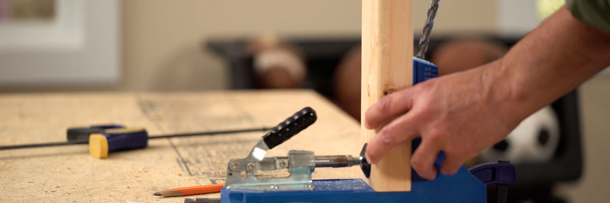 Create pocket holes Create pocket holes