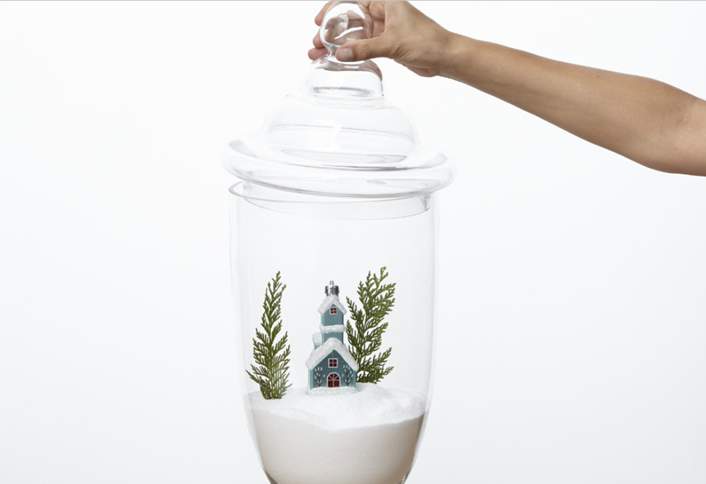Insert evergreen cover - Make Holiday Jar Insert evergreen cover - Make Holiday Jar