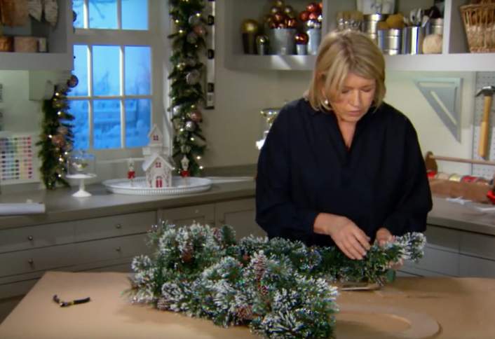 Add garland - How Make Monogram Wreath Add garland - How Make Monogram Wreath