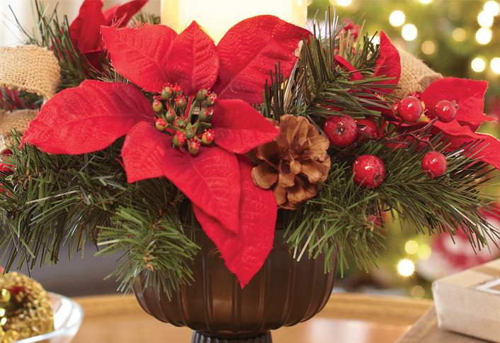 Make a Poinsettia Centerpiece Make a Poinsettia Centerpiece